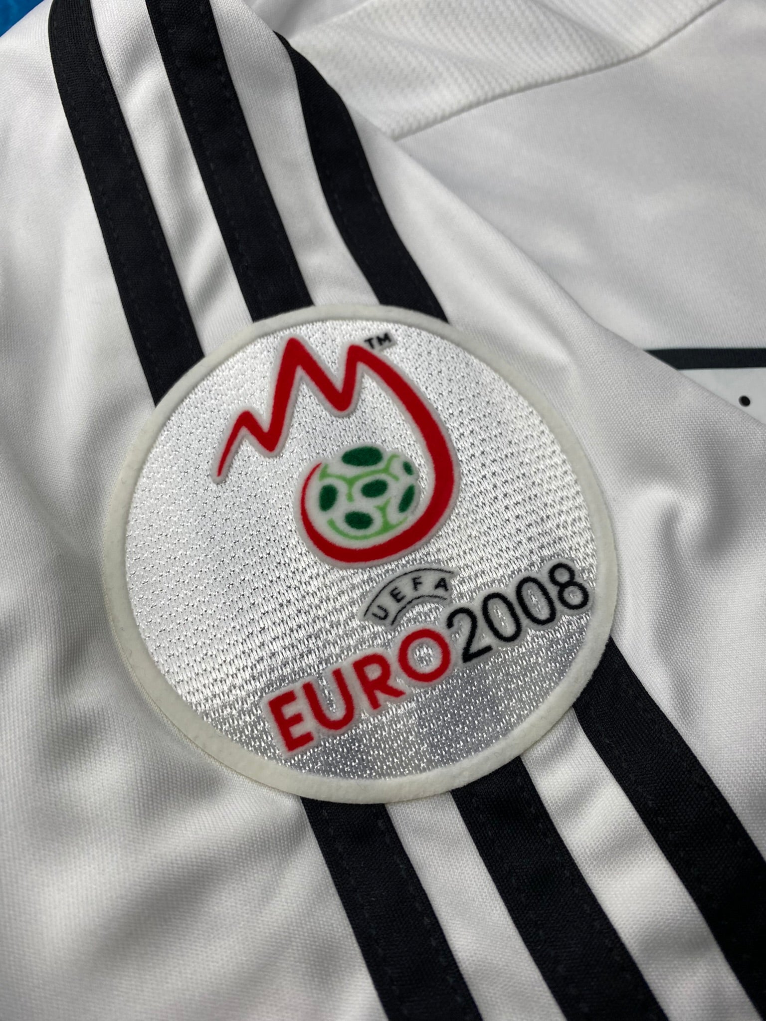 Germany's home jersey for Euro 2008. Michael Ballack