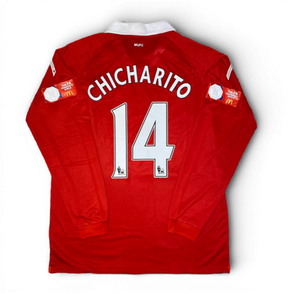 Manchester United longsleeve home jersey. Season 10/11. Javier "Chicharito" Hernandez