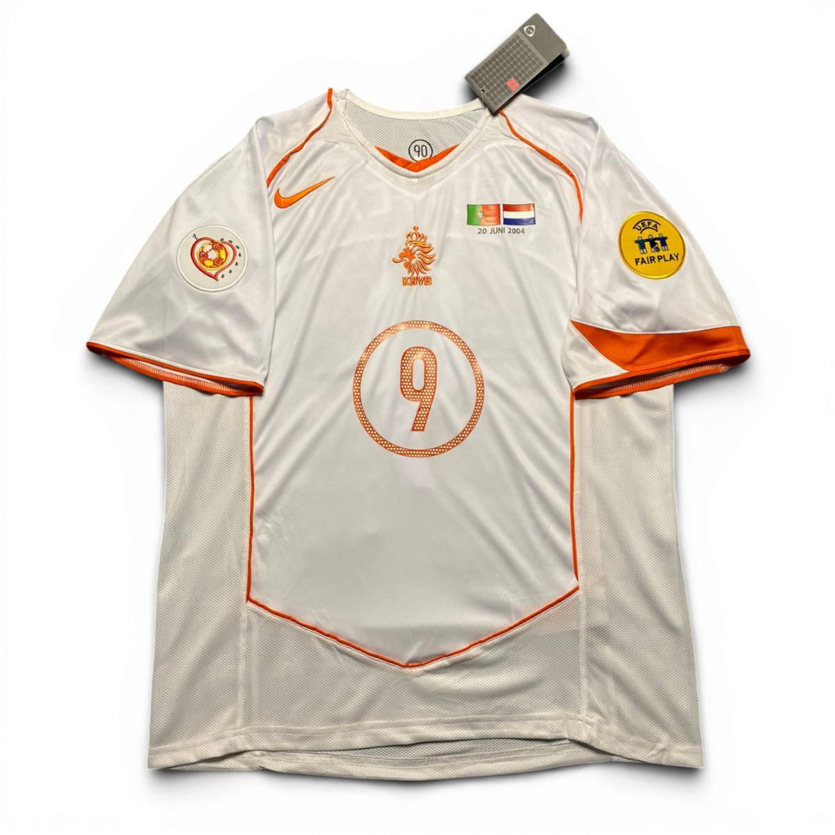 The Netherlands' home jersey for Euro 2004. Patrick Kluivert