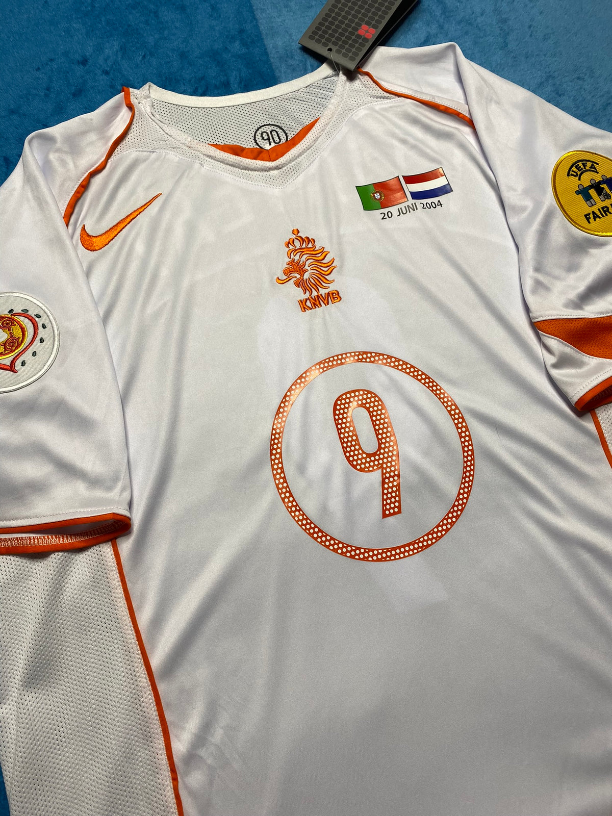 The Netherlands' home jersey for Euro 2004. Patrick Kluivert