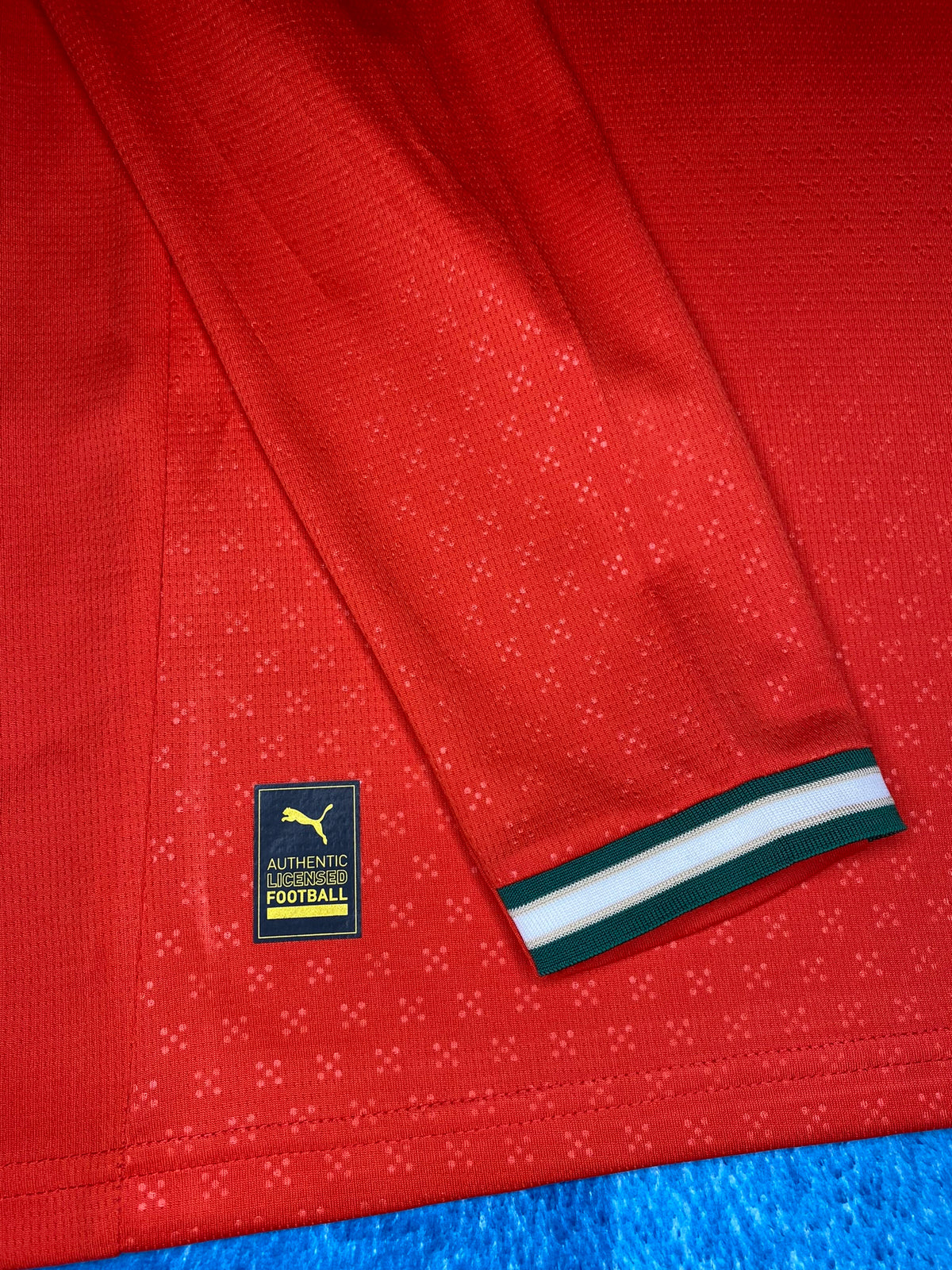 Portugal longsleeve home jersey 2025. Nuno Mendes