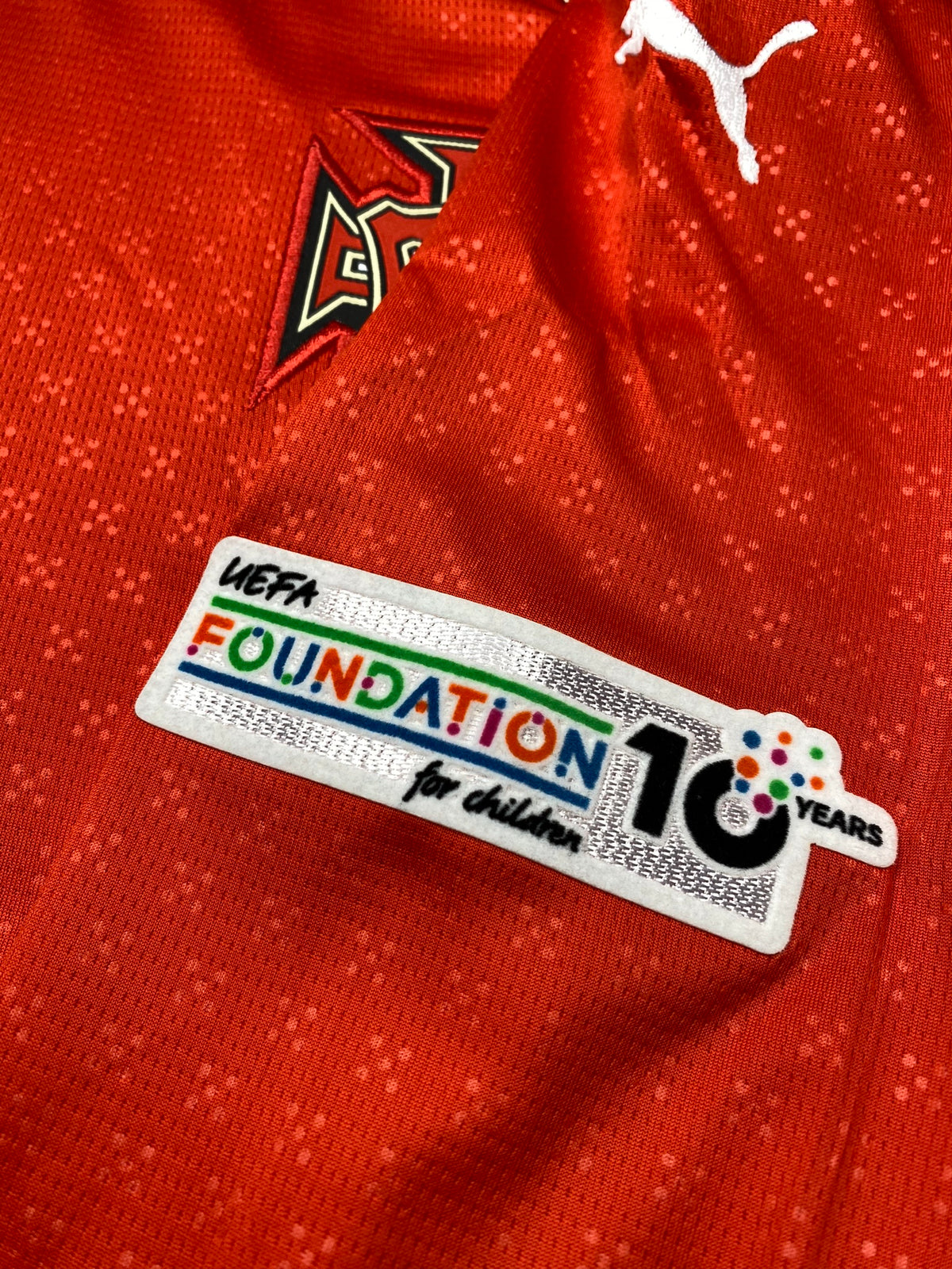 Portugal longsleeve home jersey 2025. Nuno Mendes