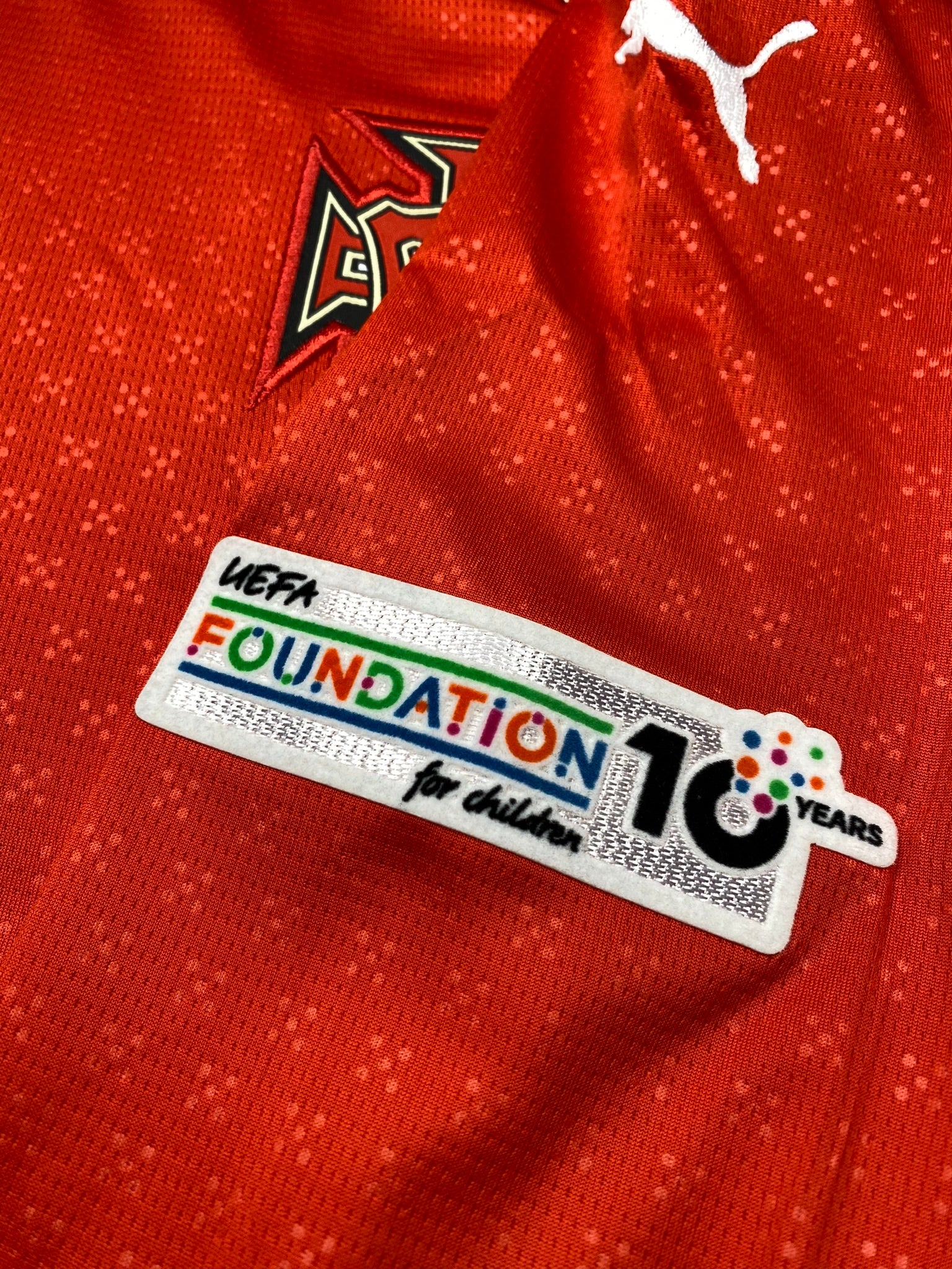 Portugal longsleeve home jersey 2025. Nuno Mendes