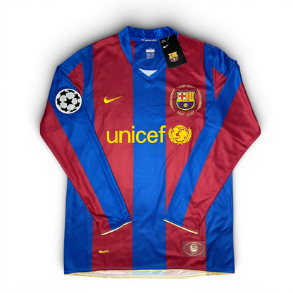 Barcelona longsleeve home jersey. Season 07/08. Ronaldinho Gaucho