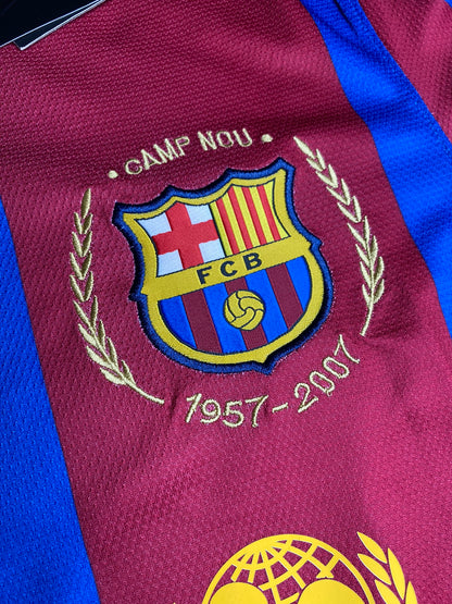 Barcelona longsleeve home jersey. Season 07/08. Ronaldinho Gaucho