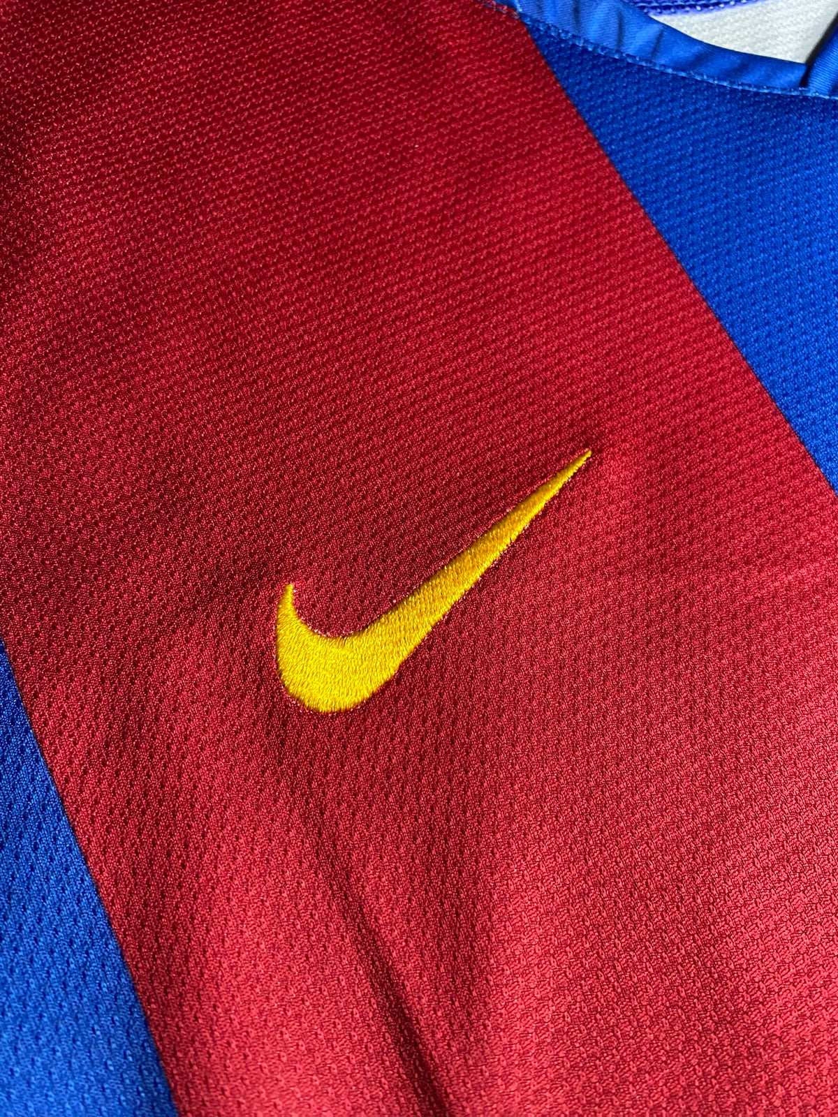 Barcelona longsleeve home jersey. Season 07/08. Ronaldinho Gaucho