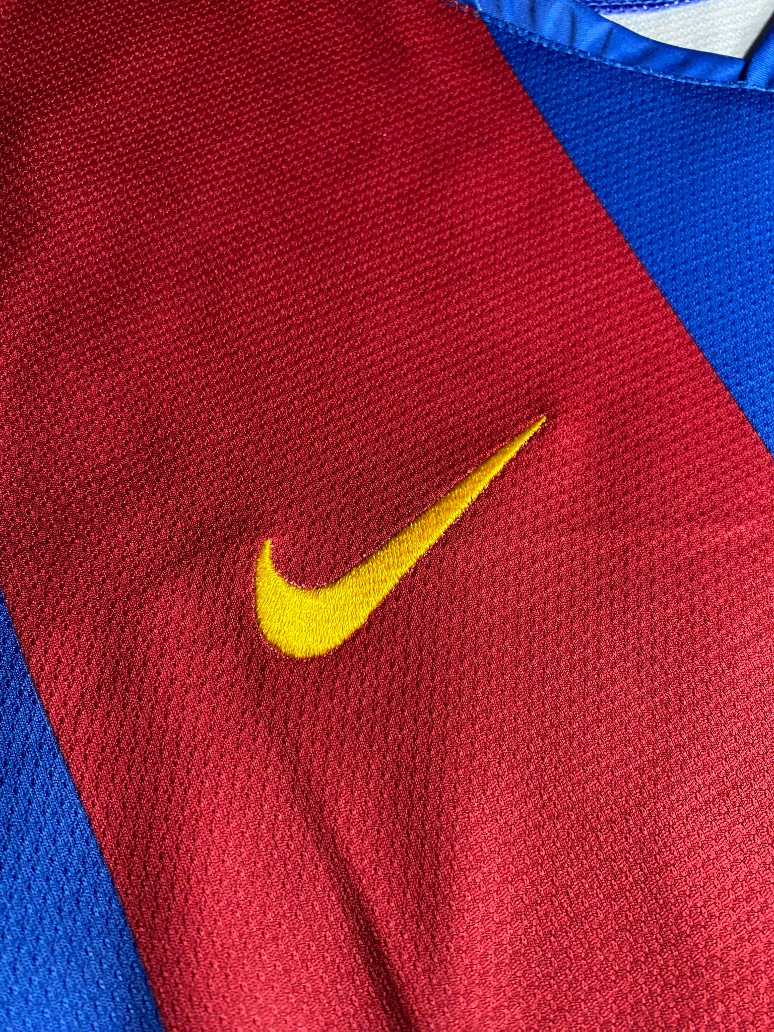 Barcelona longsleeve home jersey. Season 07/08. Ronaldinho Gaucho