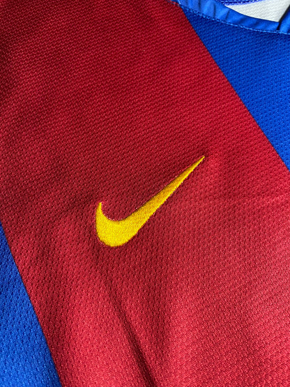 Barcelona longsleeve home jersey. Season 07/08. Ronaldinho Gaucho