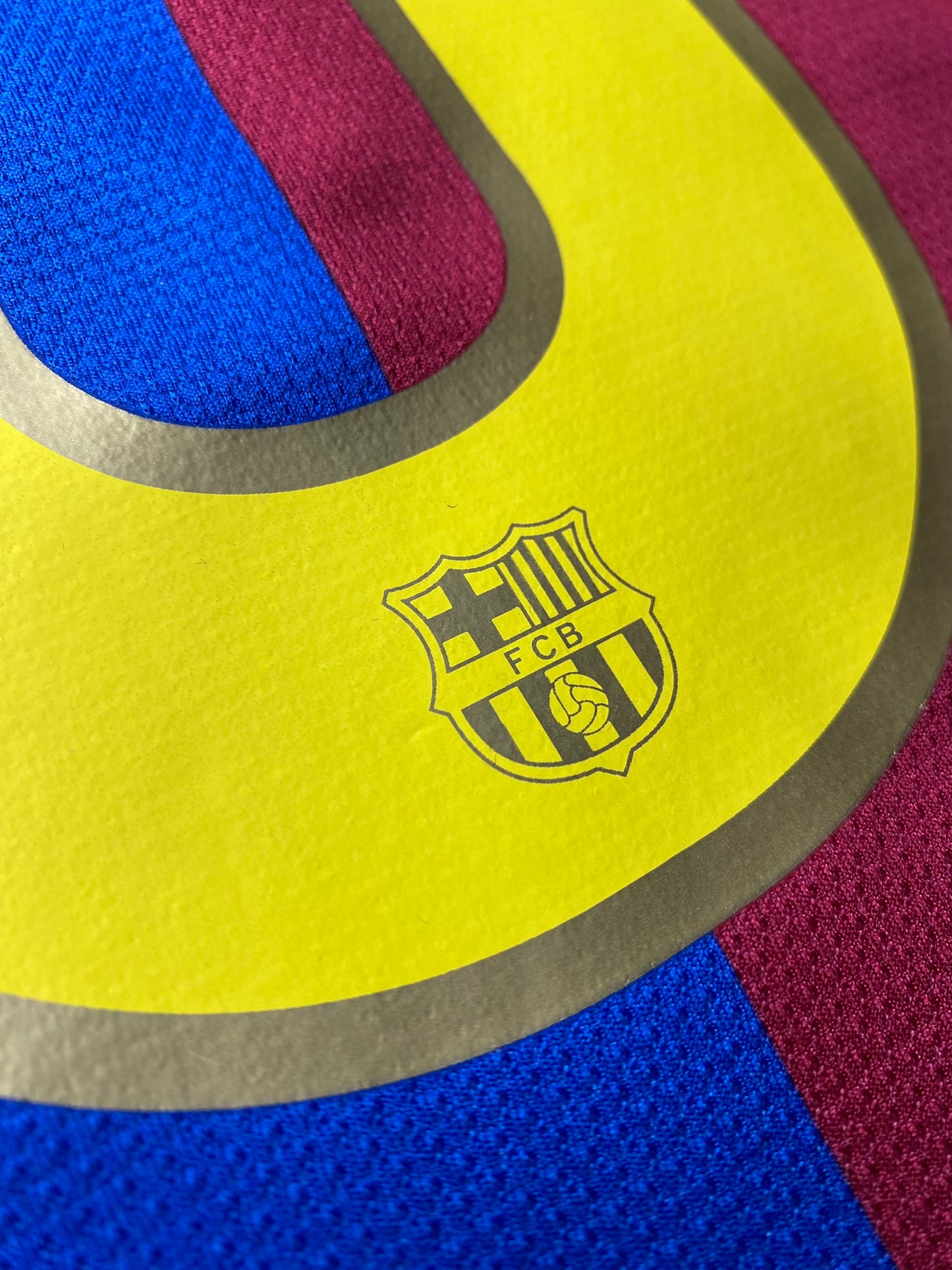 Barcelona longsleeve home jersey. Season 07/08. Ronaldinho Gaucho