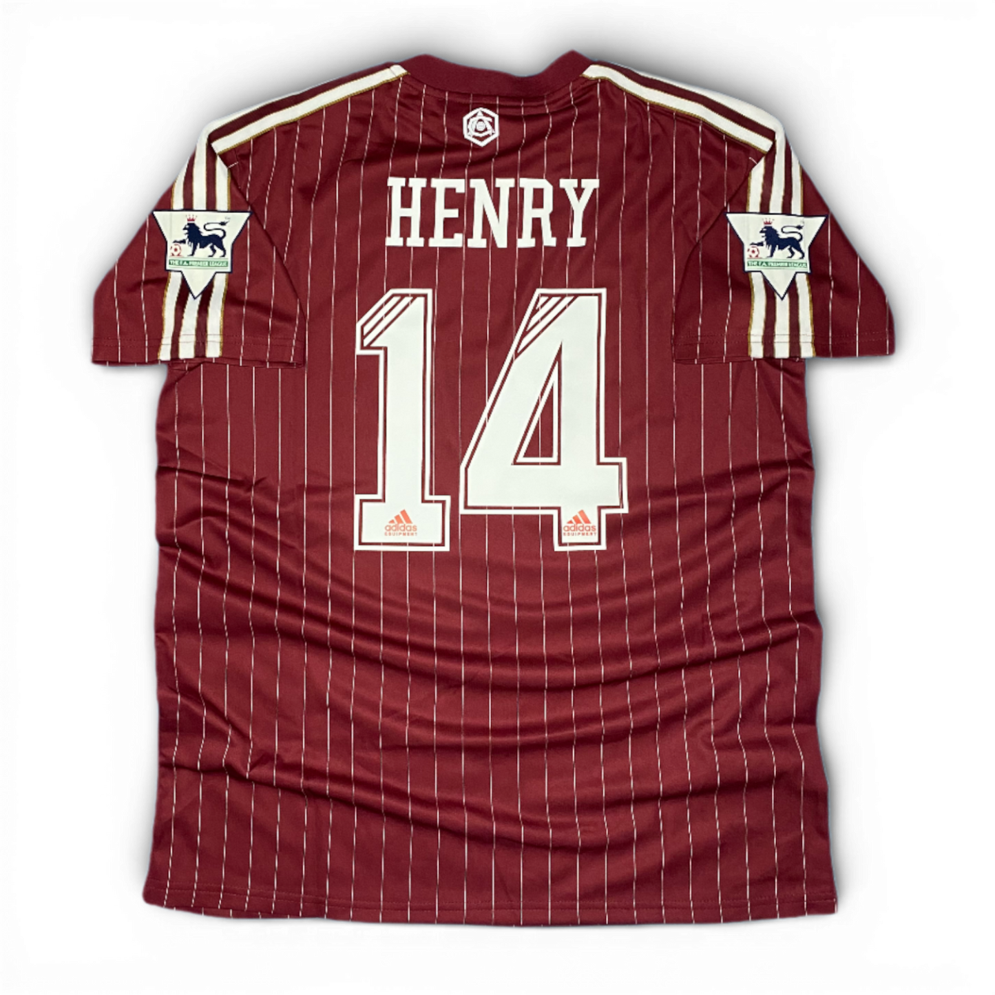 Custom Arsenal Adidas Terrace Icons Thierry Henry T-shirt