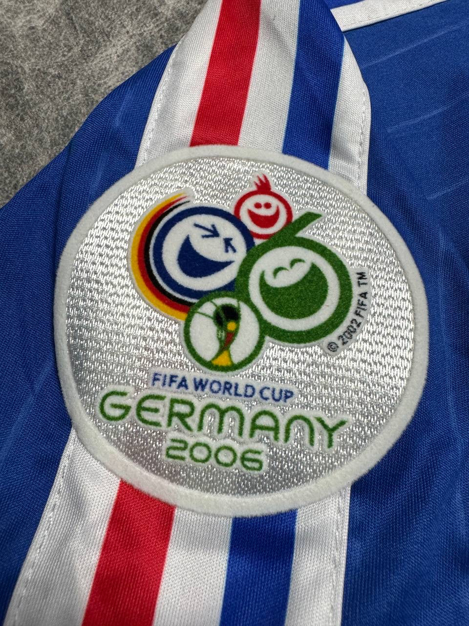 France's home jersey for the 2006 World Cup. Thierry Henry