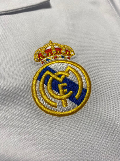 Real Madrid longsleeve home jersey. Season 01/02. Raul Gonzalez Blanco