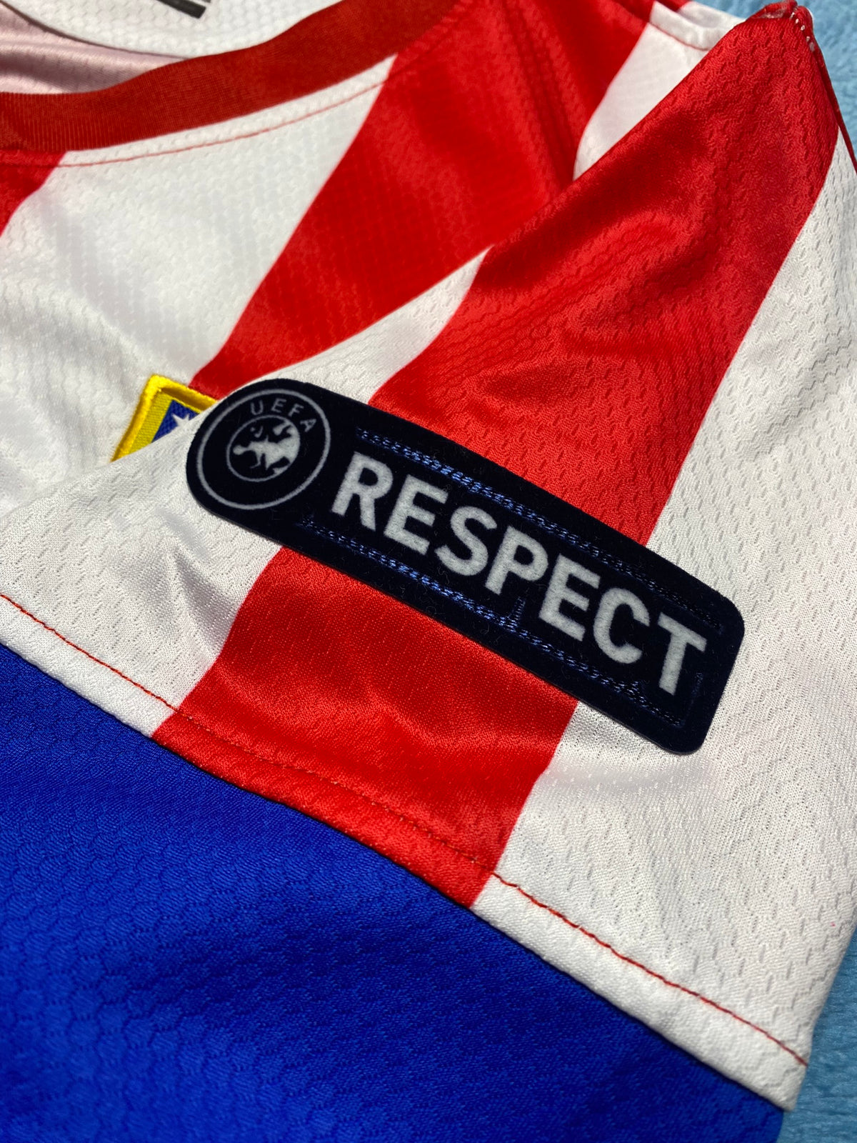 Atletico Madrid's home jersey for the 2013 UEFA Super Cup final. Radamel Falcao