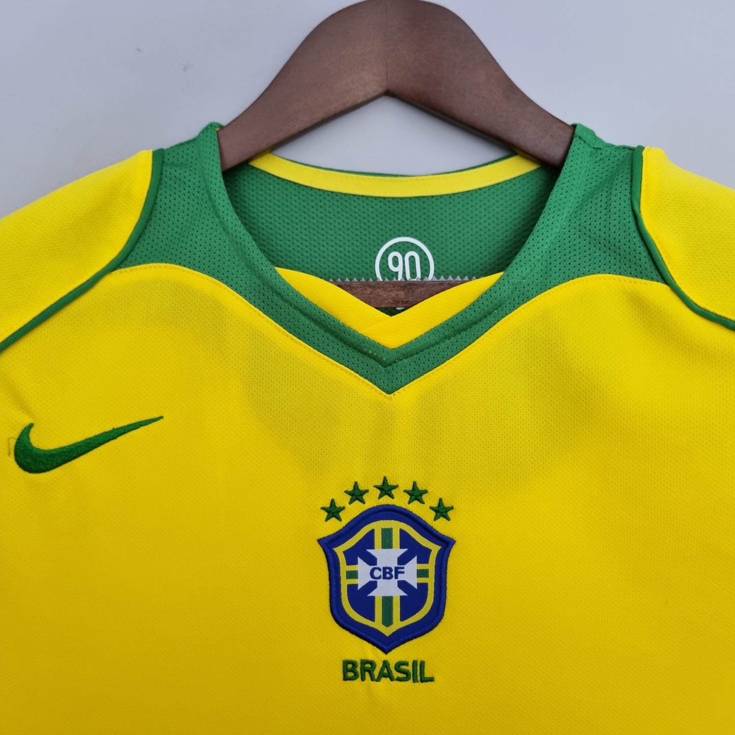 Brazil home Total 90 jersey. Season 2004