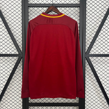 AS Roma longsleeve home jersey. Season 17/18