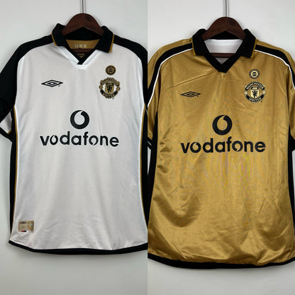 Manchester United 100th Anniversary double-sided jersey. Season 01/02