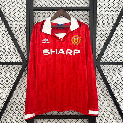 Manchester United longsleeve home jersey. Season 92/94