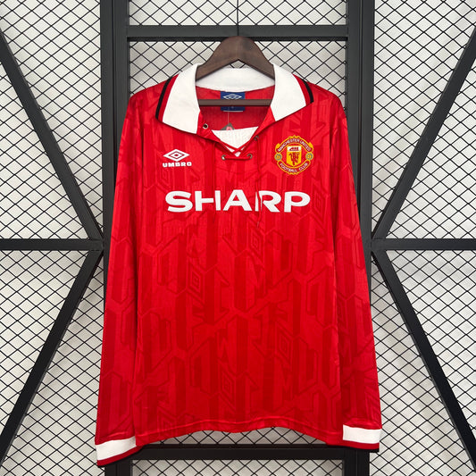 Manchester United longsleeve home jersey. Season 92/94