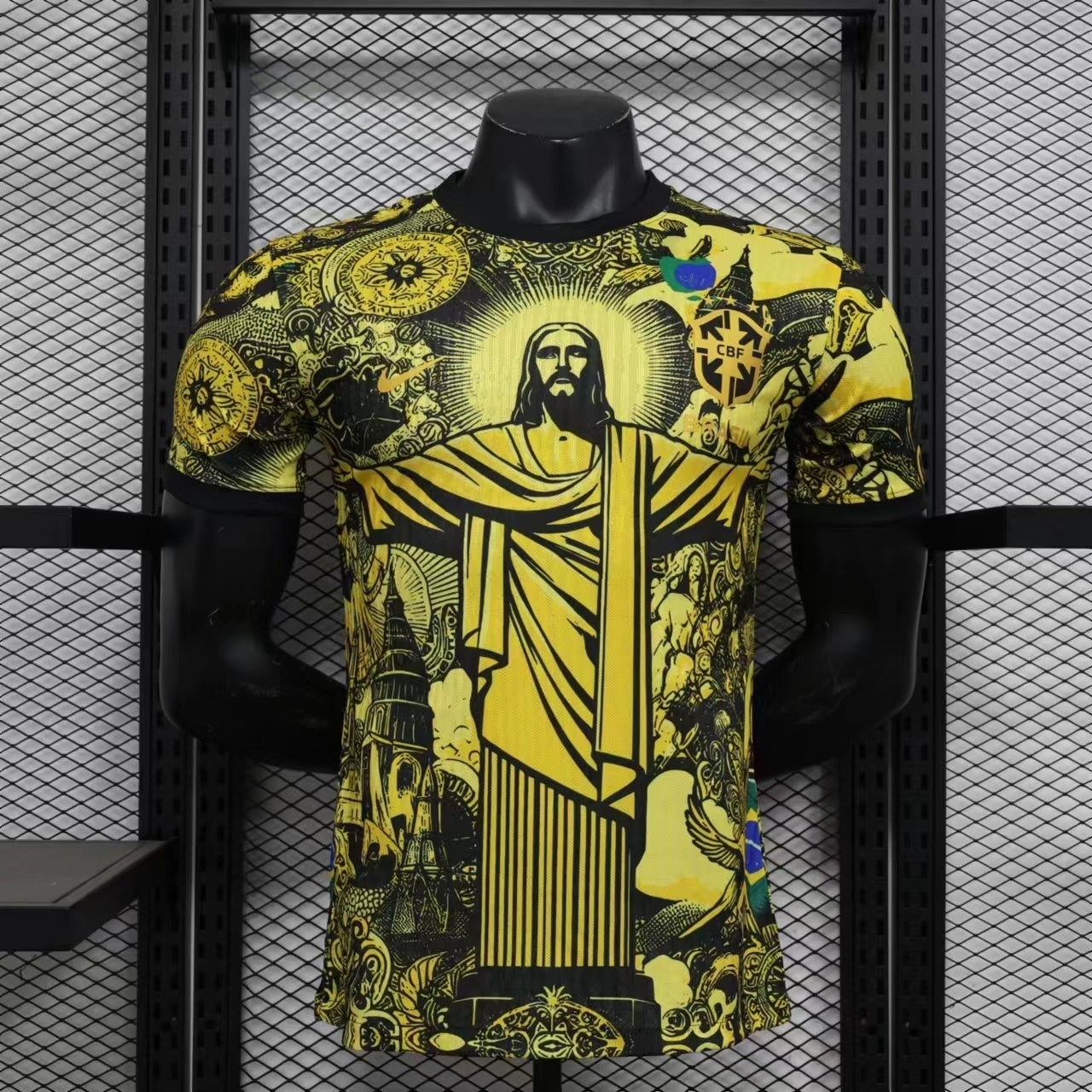 Brazil Jesus Special Edition jersey. (Player version)