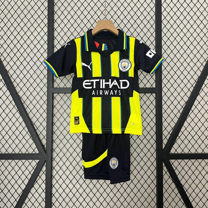 Manchester City away kids set. Season 24/25