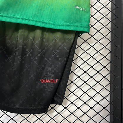 AC Milan x Off-White Special Edition kids set. Season 24/25