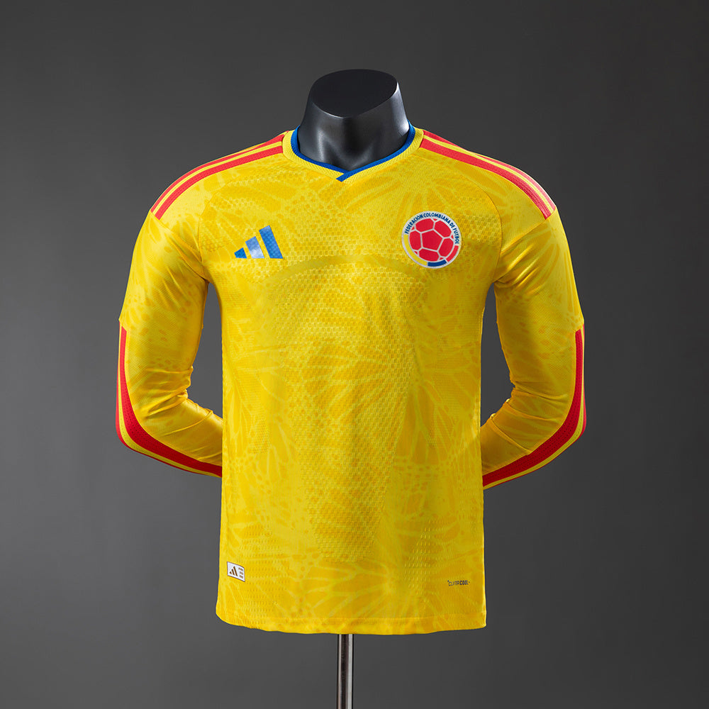 Colombia Home Longsleeve jersey for the 2026 FIFA World Cup (Player Version)