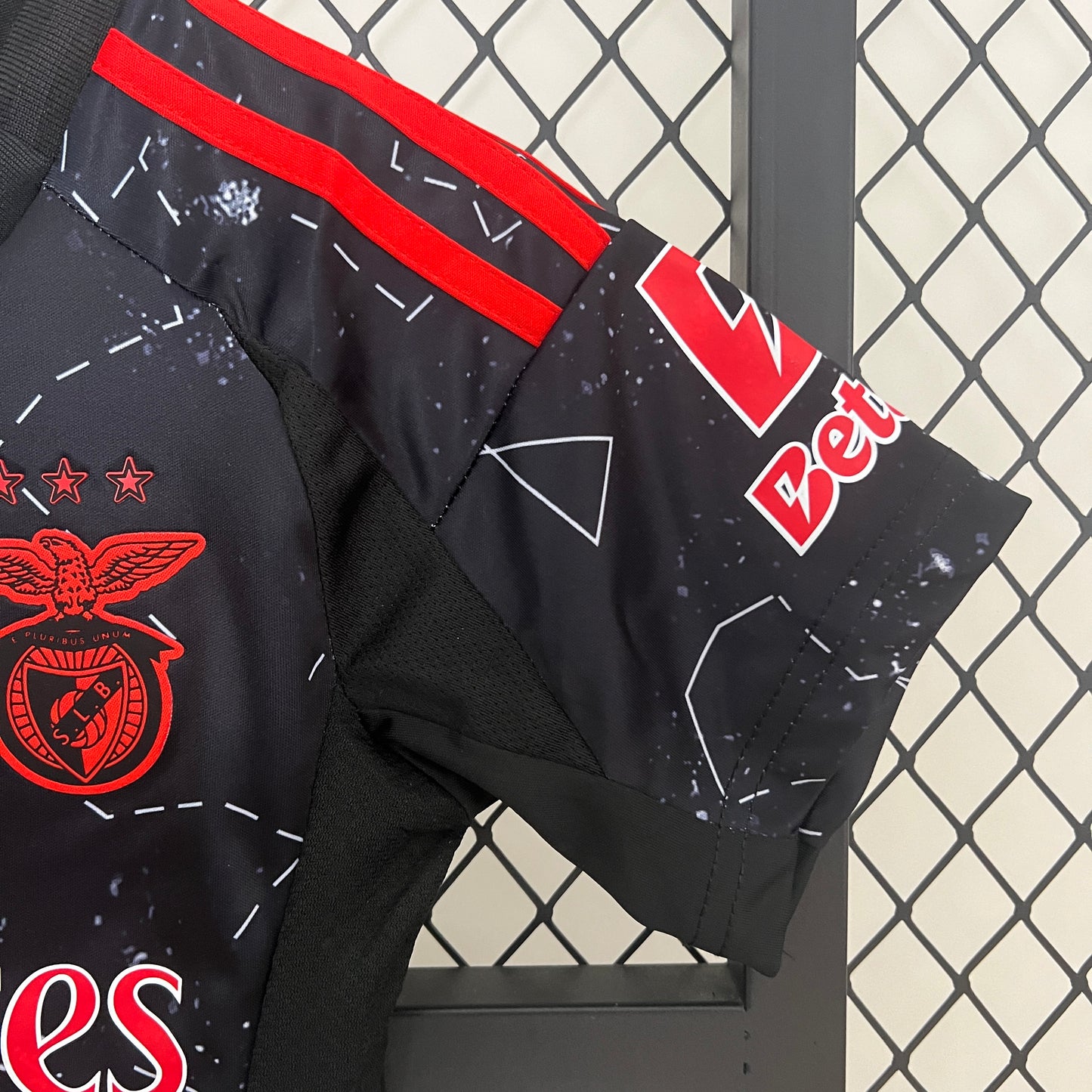 Benfica away kids set. Season 24/25