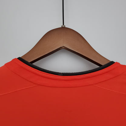 Manchester United logsleeve home jersey. Season 03/04