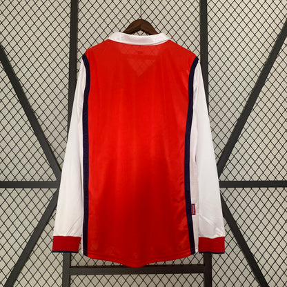Arsenal longsleeve home jersey. Season 98/99