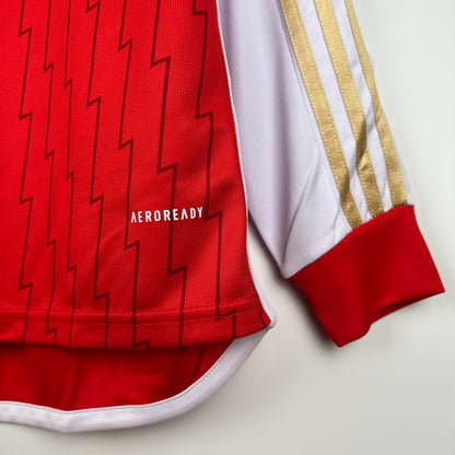 Arsenal longsleeve home jersey. Season 23/24