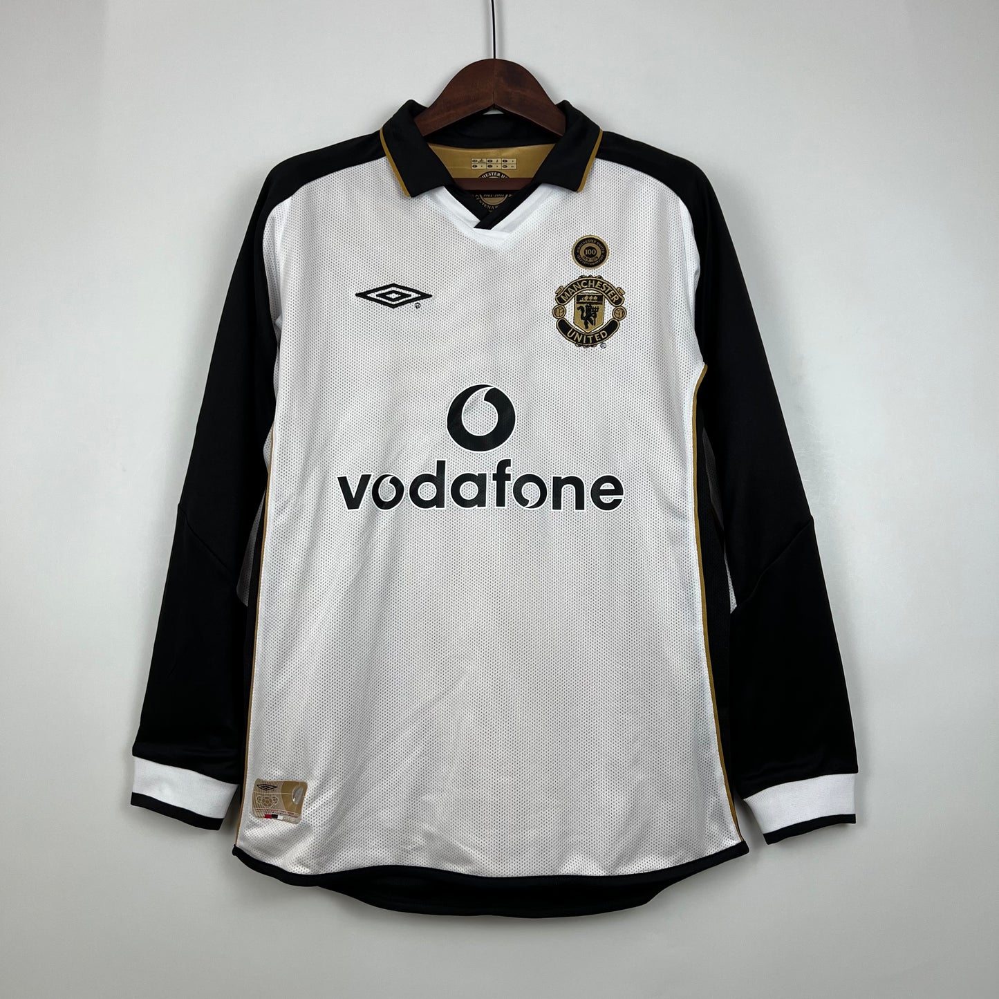 Manchester United 100th Anniversary double-sided longsleeve jersey. Season 01/02