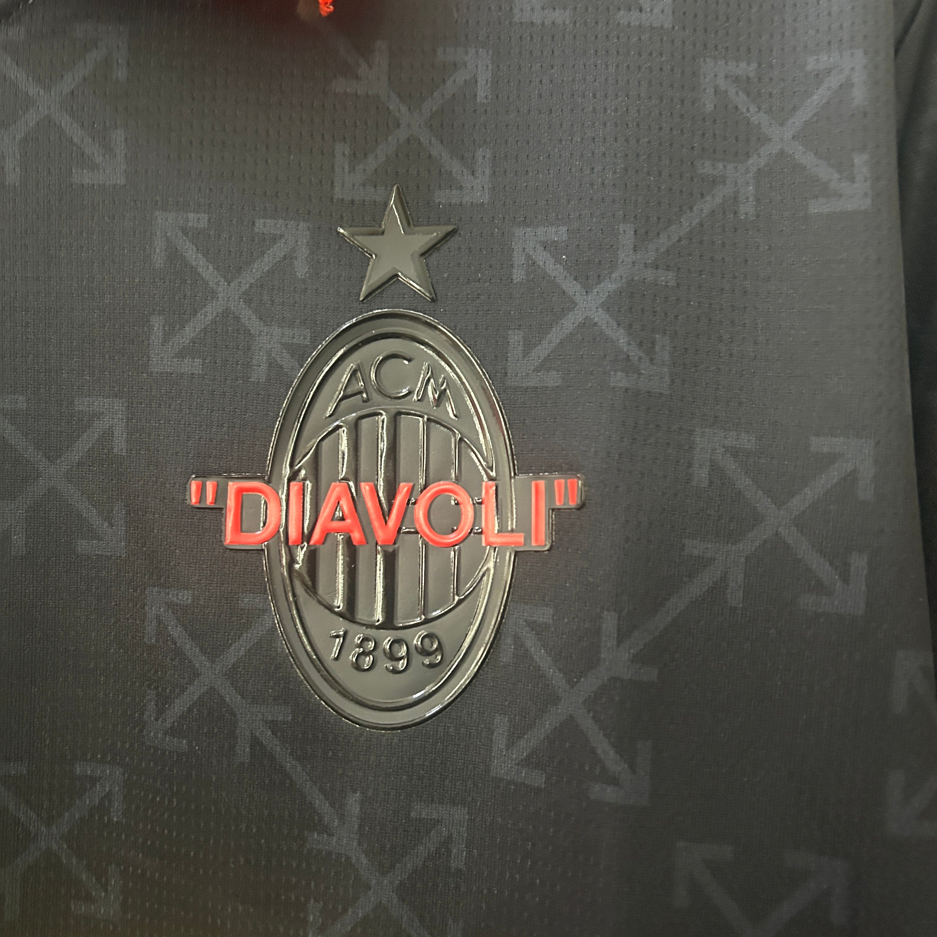 AC Milan x Off-White Special Edition jersey. Season 24/25
