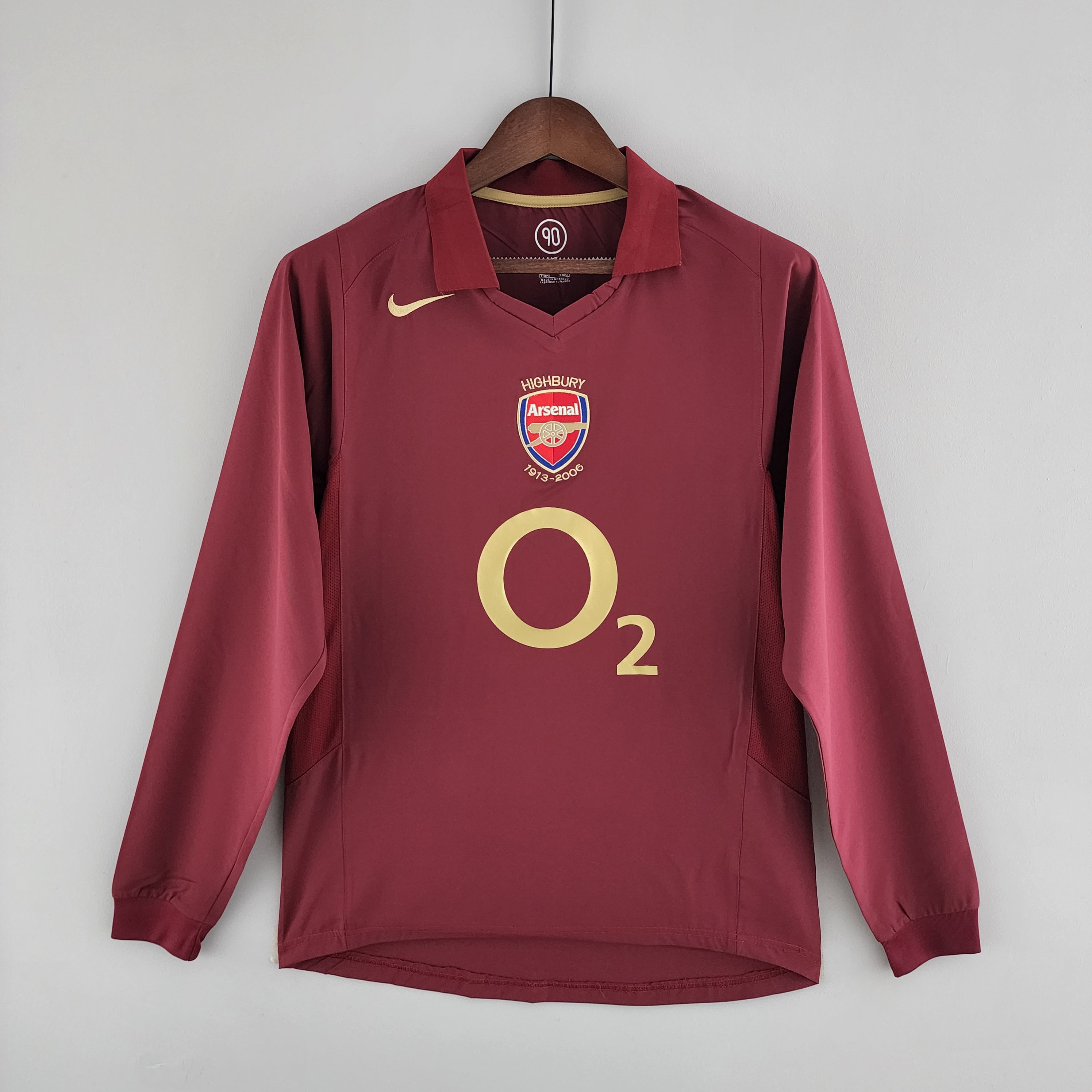 Arsenal longsleeve home jersey. Season 05/06