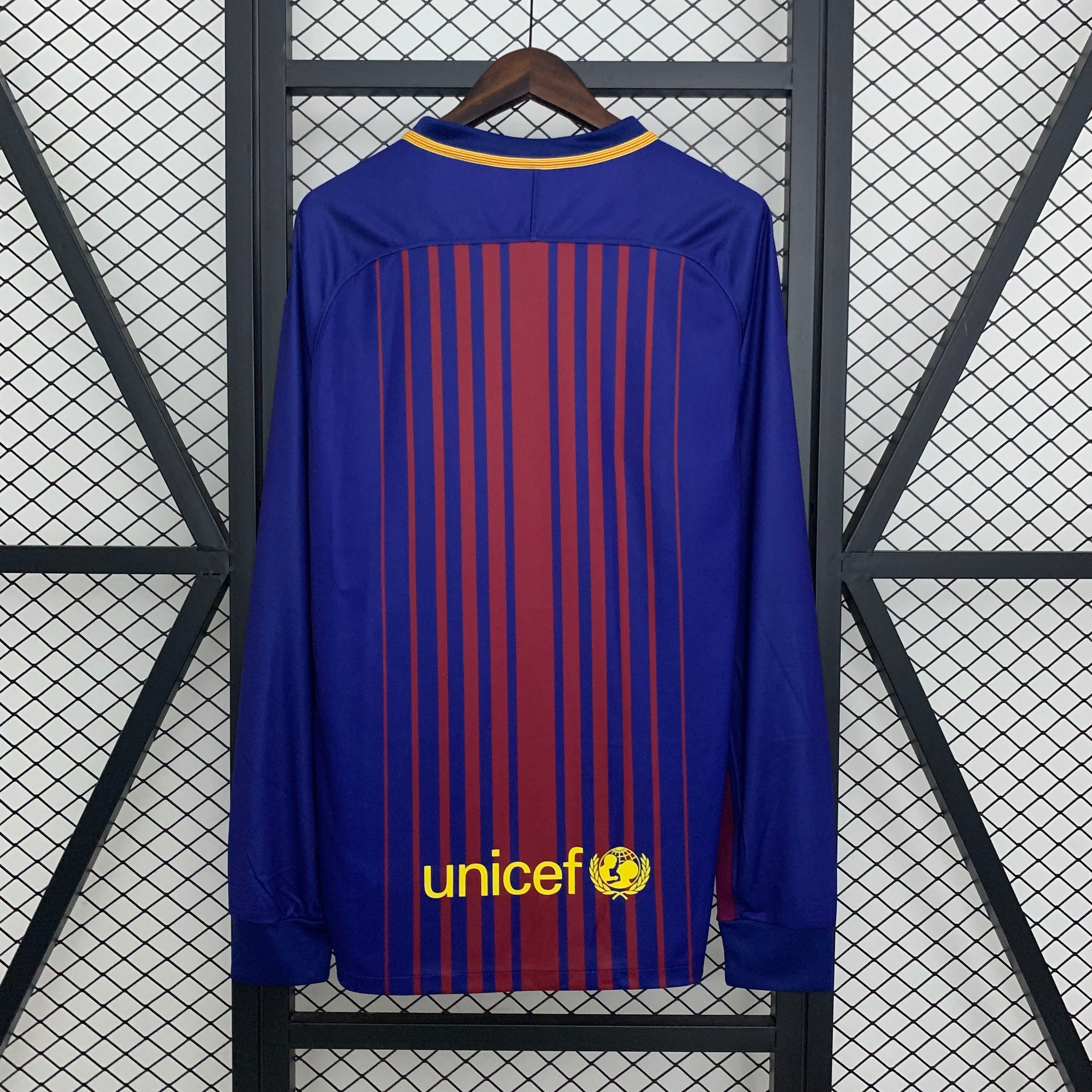 Barcelona longsleeve home jersey. Season 17/18