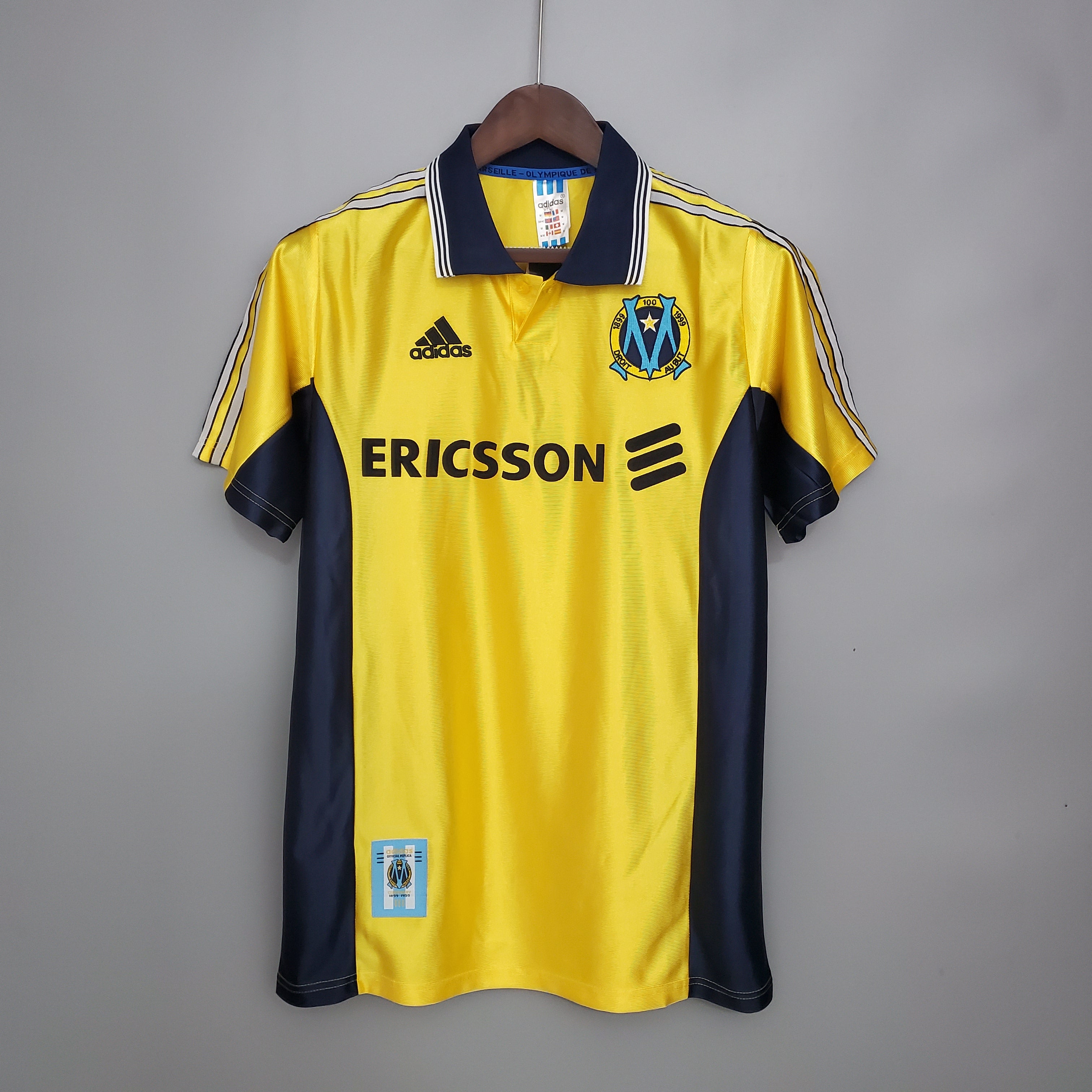 Marseille Olympique away jersey. Season 98/99