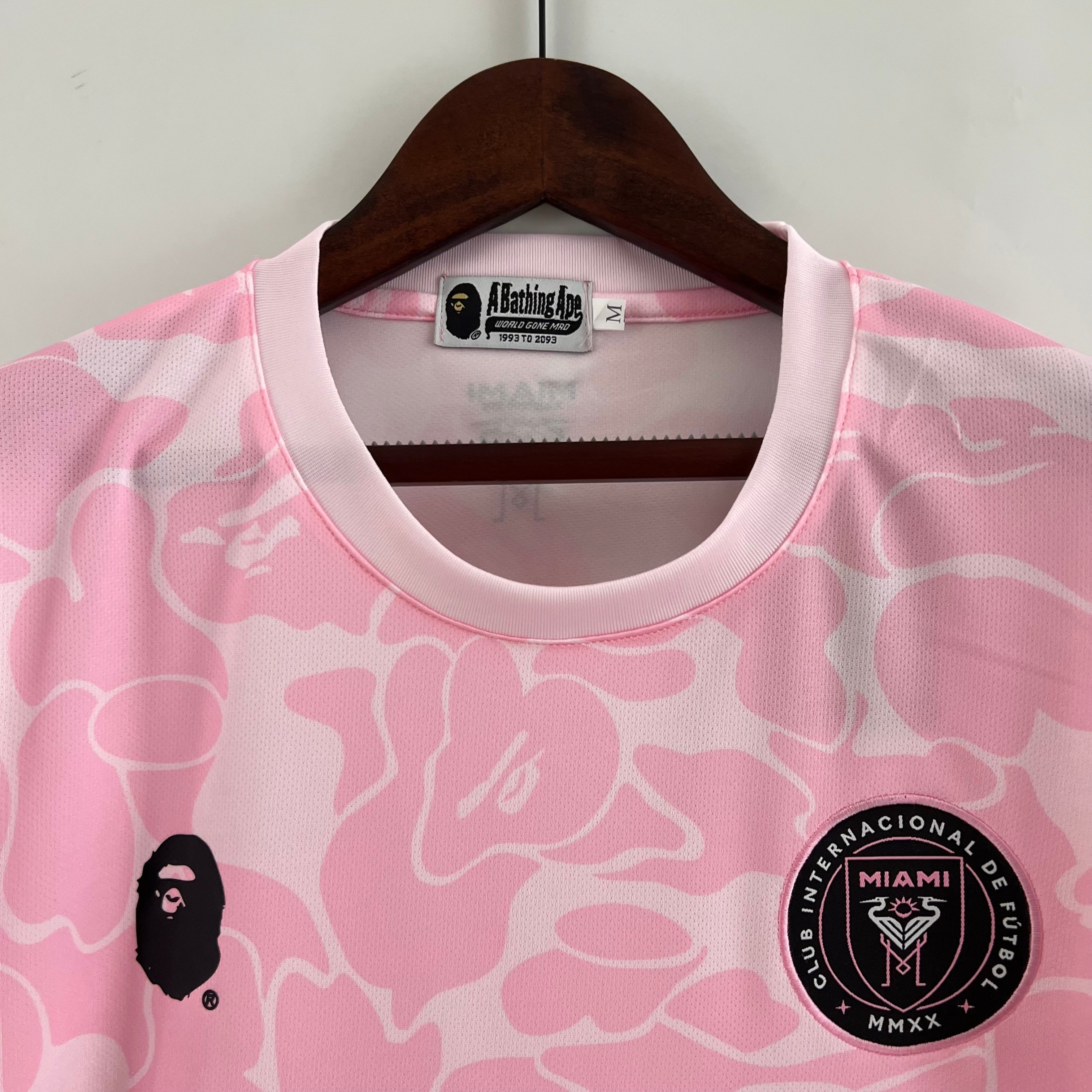 Inter Miami x BAPE Collaboration jersey. (pink)