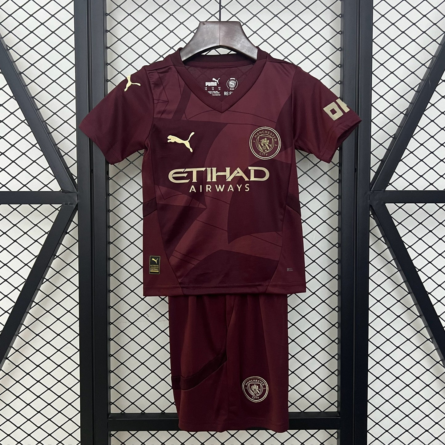 Manchester City away kids set. Season 24/25