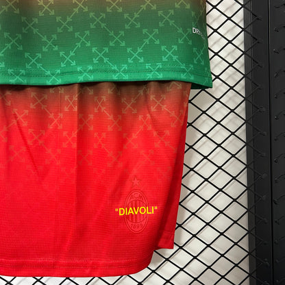 AC Milan x Off-White Special Edition kids set. Season 24/25