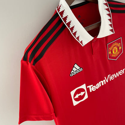 Manchester United home jersey. Season 22/23