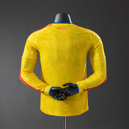 Colombia Home Longsleeve jersey for the 2026 FIFA World Cup (Player Version)