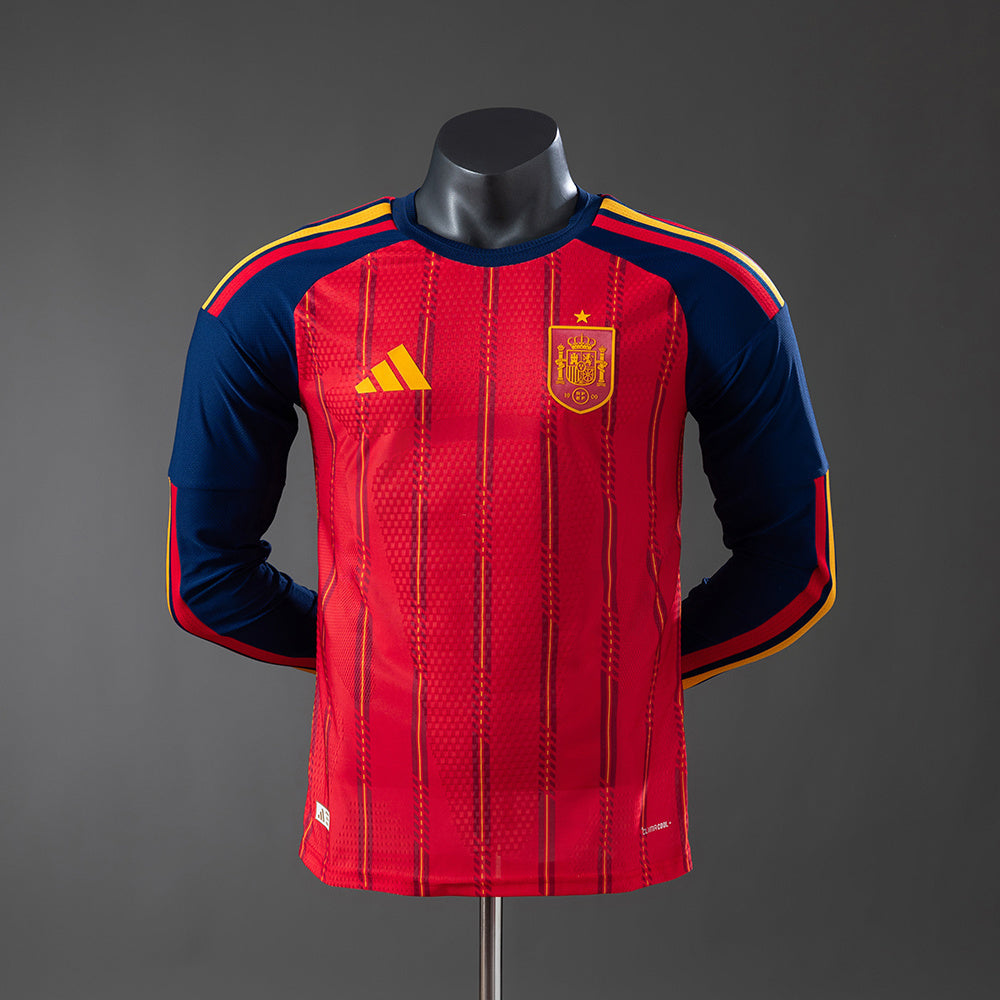 Spain Home longsleeve jersey for the 2026 FIFA World Cup (Player Version)