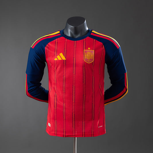 Spain Home longsleeve jersey for the 2026 FIFA World Cup (Player Version)