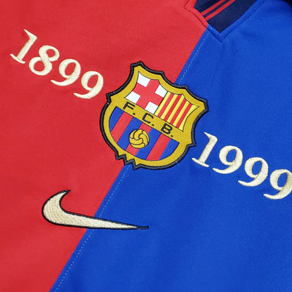 Barcelona 100th Anniversary home jersey. Season 99/00