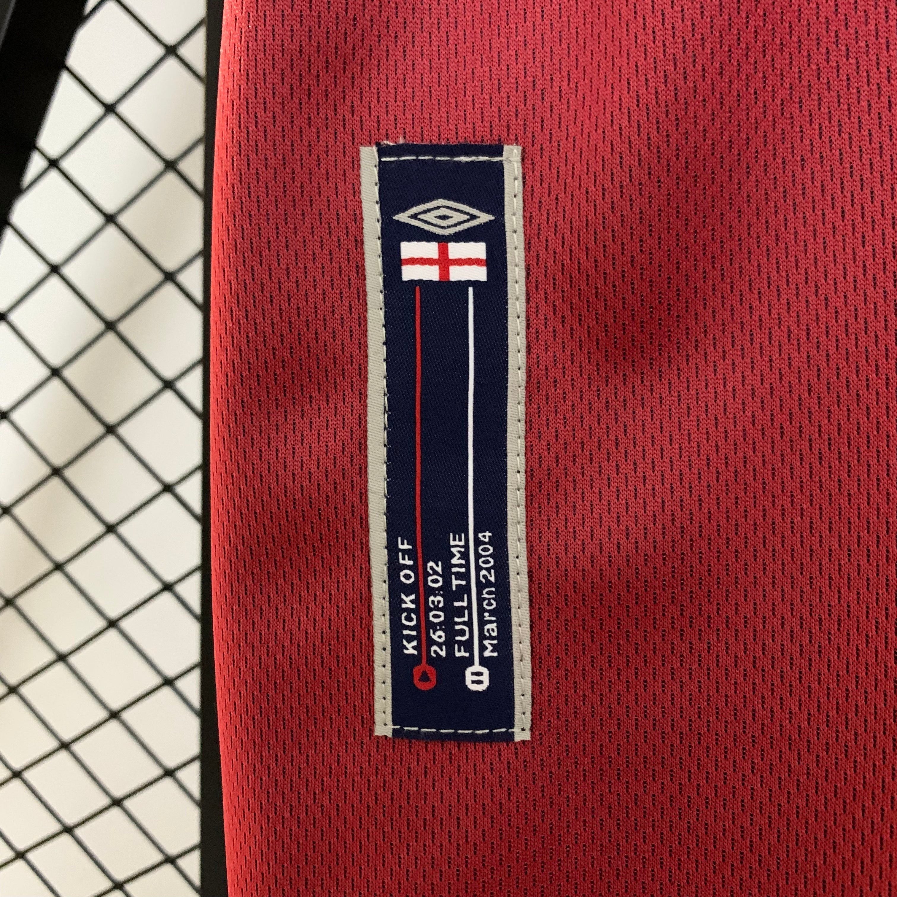 England away jersey. Season 02/03