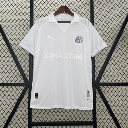 Marseille Olympique Special Edition white jersey. Season 24/25