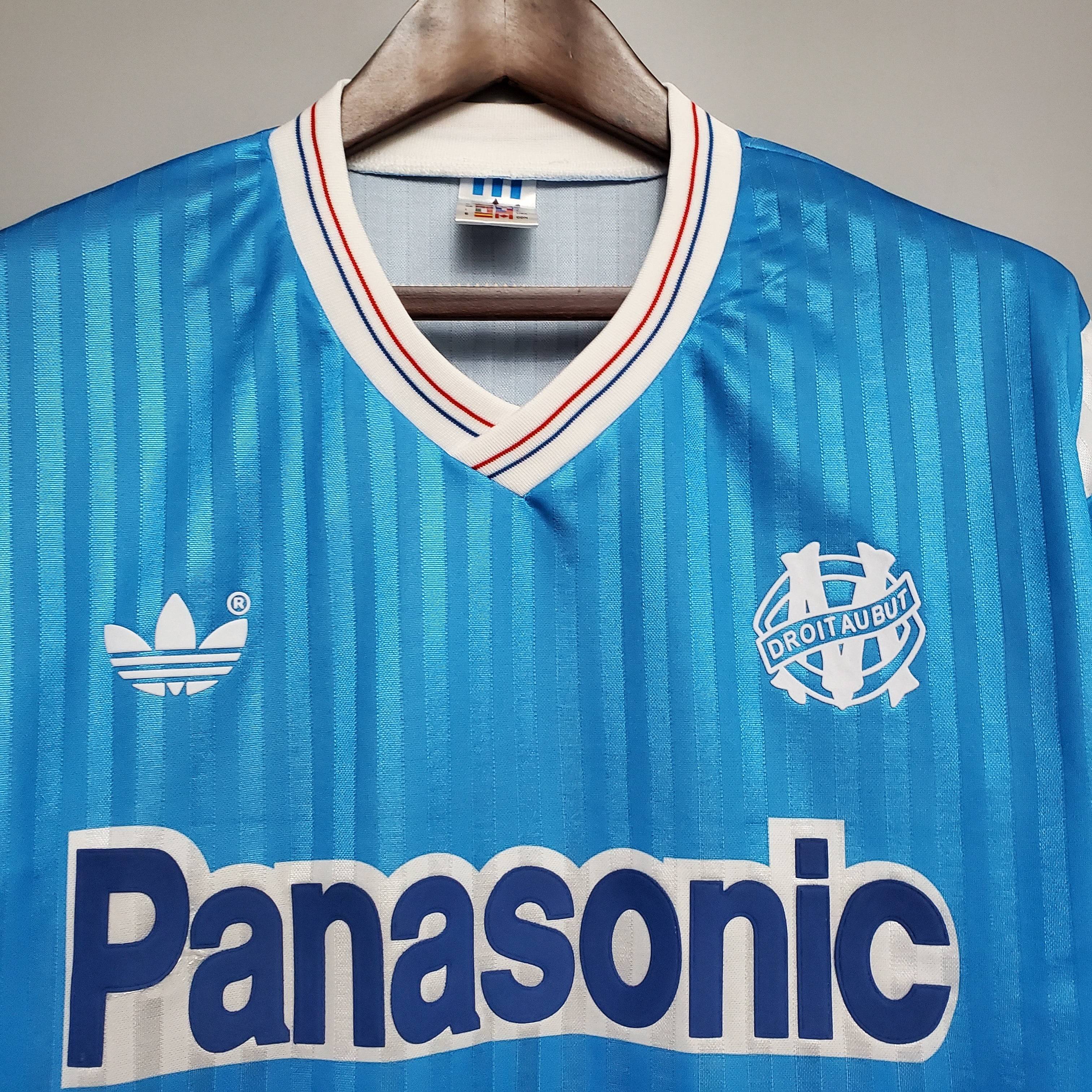 Marseille Olympique away jersey. Season 89/90