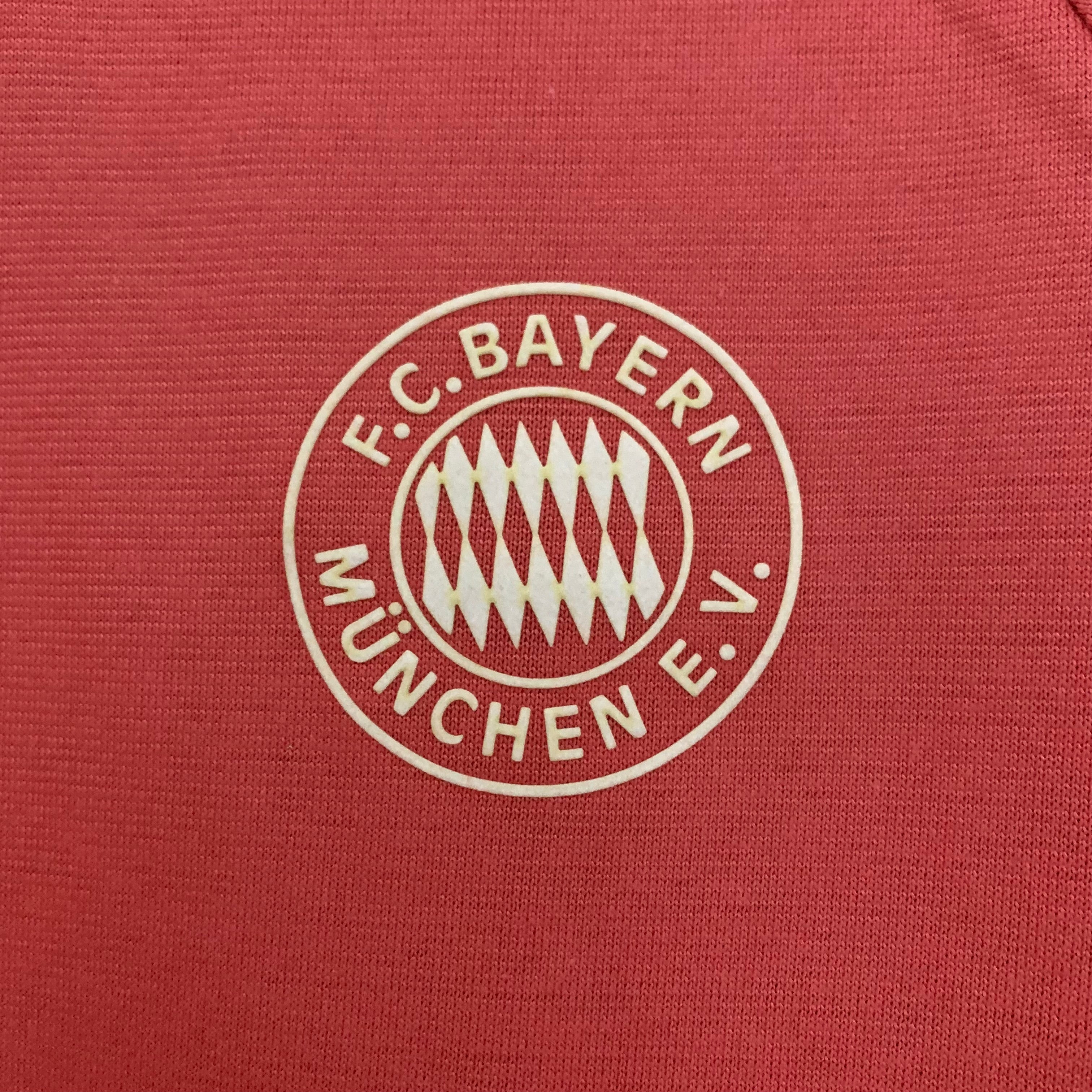 Bayern Munich pre-match jersey.