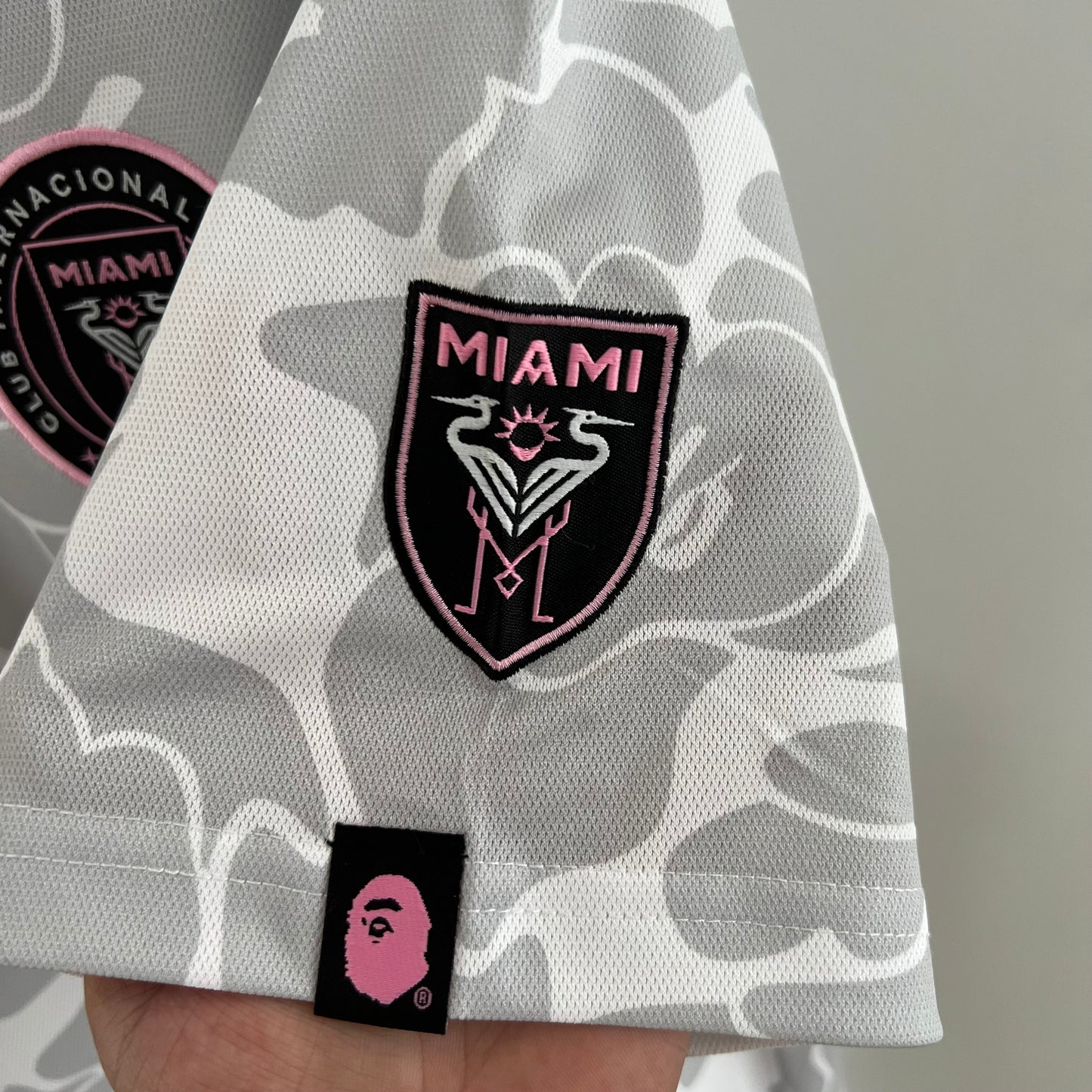 Inter Miami x BAPE Collaboration jersey. (grey)