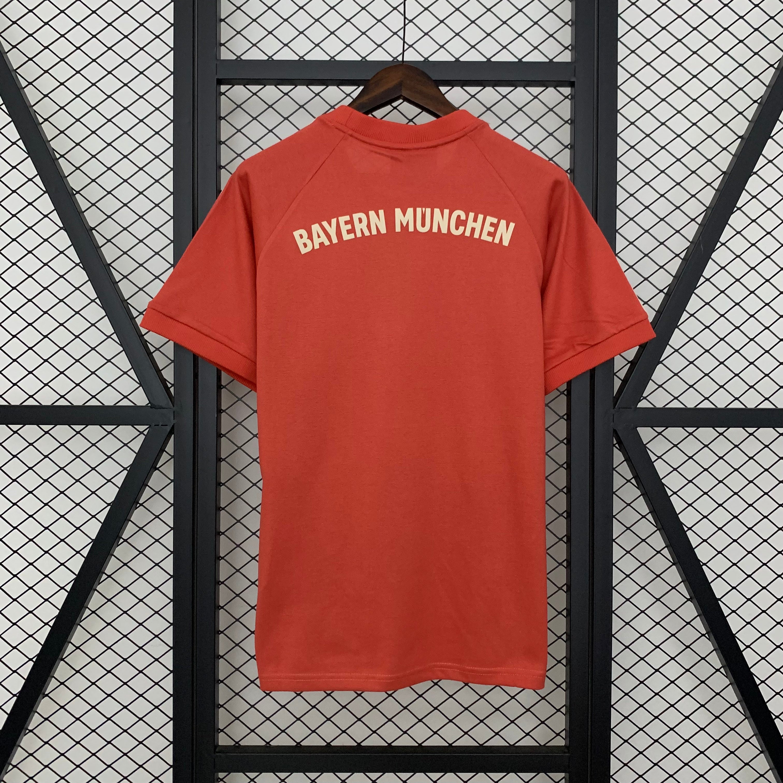 Bayern Munich pre-match jersey.