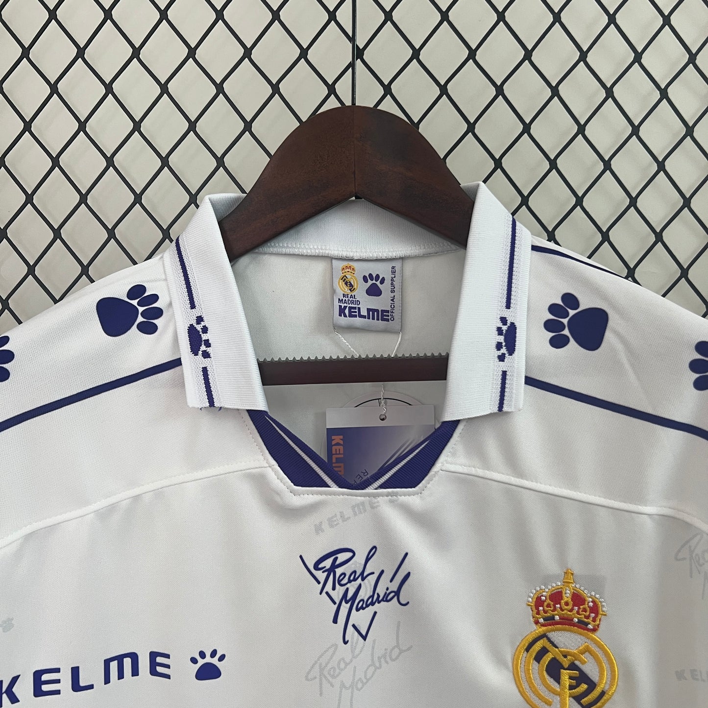 Real Madrid longsleeve home jersey. Season 94/95